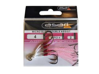 Micro Slow Double Assist Hook 4 - 2 Pcs.