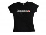 Cressi Team T-Shirt Size L-Lady Black
