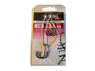 Nano Double Assist Hook Luminous 1/0 - 2 Pcs.