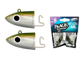 Black Minnow 160 60gr 2 Cabezas