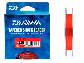 Tapered Shock Leader 5 x 0.18 - 0.57 mm Red