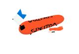 Boya Torpedo PVC doble cámara