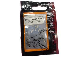 Oval Transp Twin 20pcs 2x3