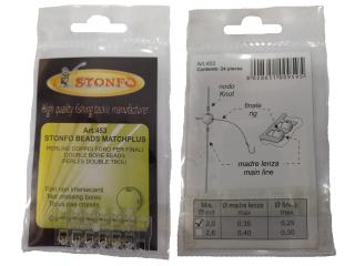 Double Hole Beads 24pcs 2.0 Transp.