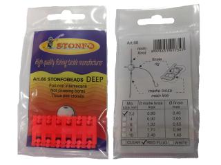 Double Hole Beads 24pcs 3.3 Red