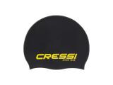 Eddie Silicone Swim Cap - Black and Yellow