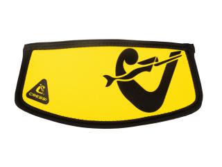 Neoprene Mask Strap Cover Simply Yellow-Black