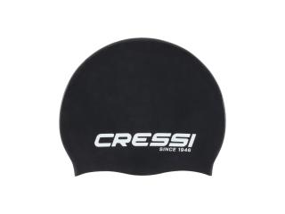 Eddie Silicone Swimming Cap Black-White