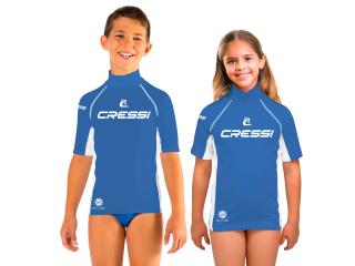 Rash Guard Children Short Sleeve Blue M/3