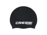 Eddie Silicone Swimming Cap Black-White