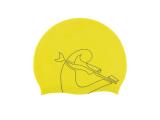 Eddie Silicone Swimming Cap Yellow-Black