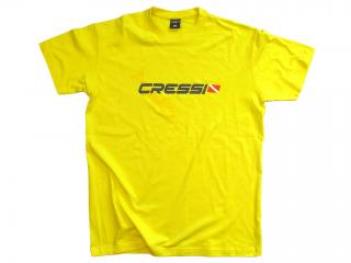 T-SHIRT CRESSI TEAM Size S-Man Yellow