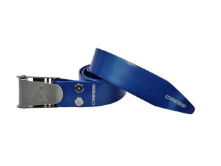 Cinturón Elástico Hebilla Inox Azul Metal 140cm