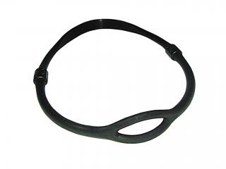 Collar Porta Regulador Silicona Negro 72cm