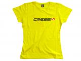 Camiseta Cressi Team T / S-Mujer Amarillo