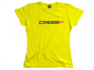 Cressi Team T-Shirt Size M-Lady Yellow